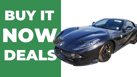 Buy It Now Deals at Copart Aston Martin, Bentley, Lamborghini, Ferrari, and Honda