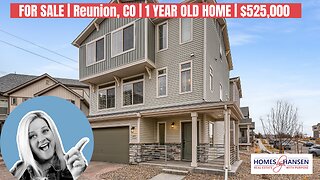 FOR SALE: Reunion Colorado | 2,210 sq. feet | 3 beds + office space, 4 baths | 1 year old home