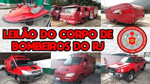 LEILÃO DE VIATURAS DO CORPO DE BOMBEIROS DO ESTADO DO RJ EM 30/09/2021, VOCÊ AINDA PODE VISITAR!!!