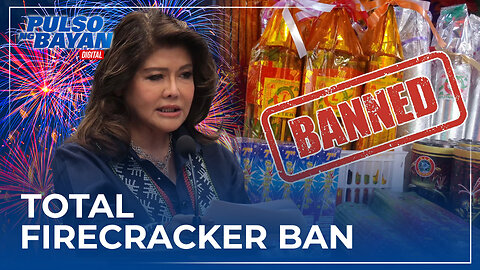 Total firecracker ban, suportado ni Sen. Imee Marcos