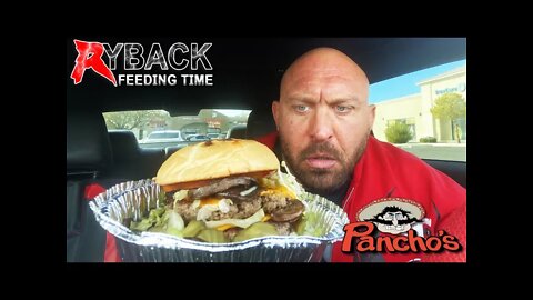 Poncho’s MONSTER Burger Ryback Feeding Time Happy New Years 2021