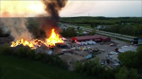 AM report: Massive fire in Slinger, Wisconsin