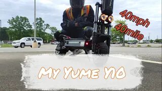 Riding on the Yume Y10 Electric Scooter PEV