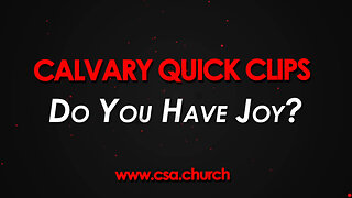 Do You Have Joy?