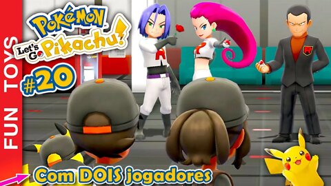 Pokémon: Let's Go #20 ⚡️ Enfrentamos Jesse e James da EQUIPE ROCKET e até o CHEFÃO GIOVANNI!