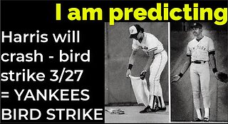 I am predicting: Harris' plane will crash - bird strike March 27 = YANKEES BIRD STRIKE PROPHECY