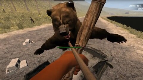 BEAR ATTACKS CAR! CAR EXPLODES! [NOT CLICKBAIT] #explosion #cars #7DaysToDie