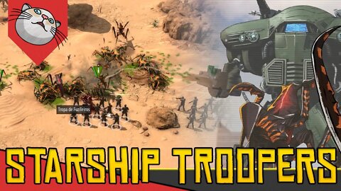 Armas Modernas vs INSETOS GIGANTES em RTS - Starship Troopers Terran Command [Gameplay PT-BR]