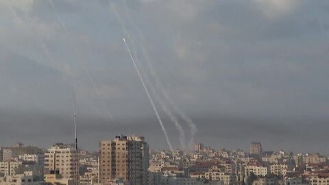 Rocket barrages launched from Gaza towards Israel