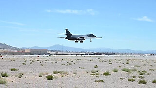 B-Roll - B-1B Lancers Fly Red Flag 23-3 Sorties