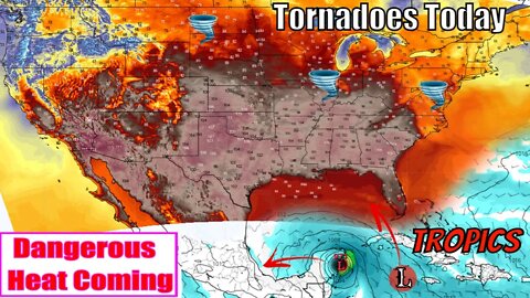 Tropical Update Invest 92e, Dangerous Heat, Tornadoes & More!! - The WeatherMan Plus Weather Channel