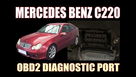 MERCEDES C220 KOMPRESSOR ( 2004 ) - OBD2 DIAGNOSTIC PORT LOCATION