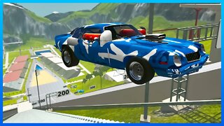 Cars vs Stairs, Stairs Jumps Down #320 – BeamNG Drive Crashes