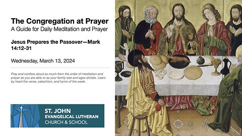 Jesus Prepares the Passover—Mark 14:12-21