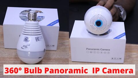 360° Bulb Camera || Hd IP Home Security Camera with Sd Card Slot || Panoramic IP Camera