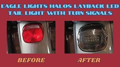 Eagle Lights HALOS Layback LED Tail Light with Turn Signals