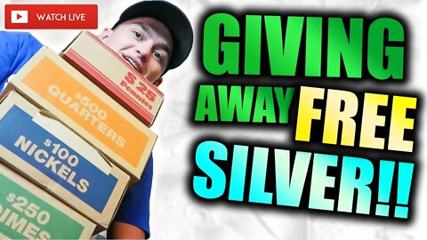 LIVE!! Silver Coin Giveaways DURING Coin SHORTAGE!! Silver and Gold Prices Sky Rocket!!