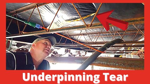 How To Repair Tear Underpinning Mobile Home