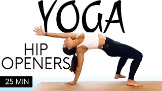 Yoga for Hip Openers, Half Pigeon, Warrior Pose & Goddess | Release Stress & Tension
