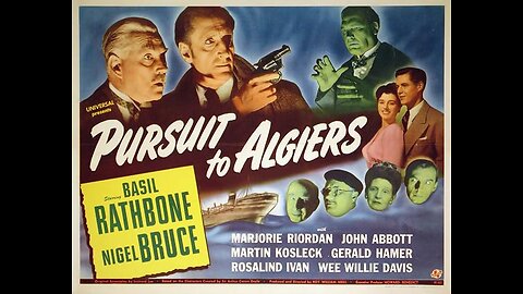 PURSUIT TO ALGIERS (1945) -- colorized