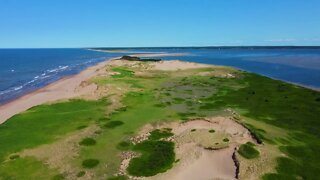 Flying Over The Island on Tracadie Beach