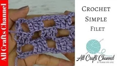 Crochet filet stitch