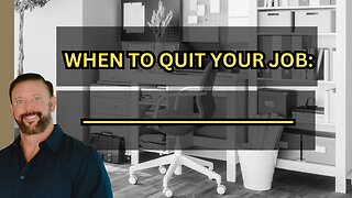 DON'T Quit Your Job... Yet