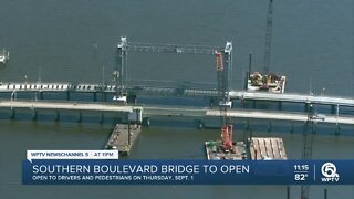 New Southern Boulevard Bridge reopens to traffic Thursday