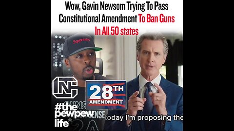 Wow, Gavin Newsom Trying To Pass Constitutional Amendment To Ban Guns In All 50 states 6-8-23 Colion