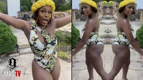 Miss Quad Shows Off Her Summer Body While Trying To Learn Viral Ampiano Dance!