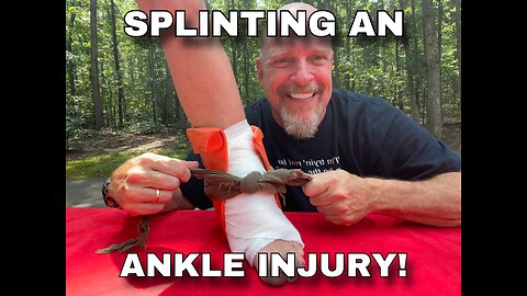 Splinting an Ankle Injury!