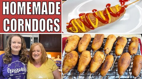 Easy HOMEMADE CORN DOGS Recipe | How to Make Delicious Corn Dogs