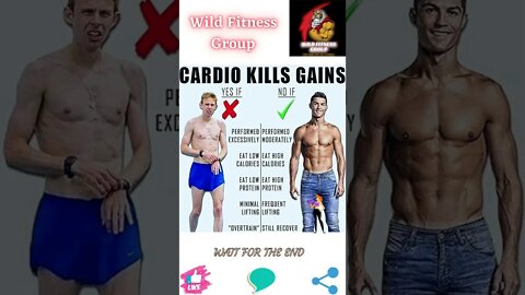 🔥Do cardio kills gains🔥#shorts🔥#wildfitnessgroup🔥26 July 2022🔥