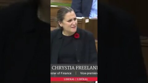 💩 FREELAND CAN'T ANSWER 1 SINGLE QUESTION FROM PIERRE 🔥 #shorts