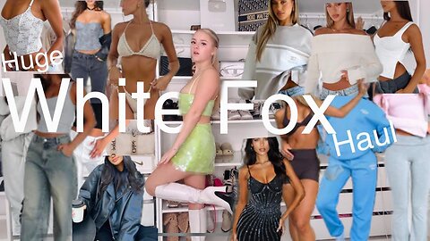 Huge White fox haul | try on video | discount code | ad