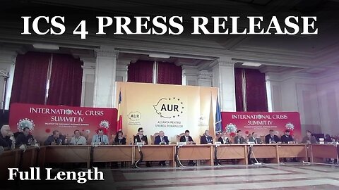 Romania ICS4 Press Conference [FULL LENGTH]