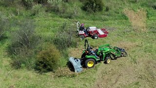 NO Tree Left Behind! Brush Mulcher and Ventrac Rotary Cutter!