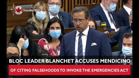 Bloc Leader Blanchet Accuses Mendicino of Citing Falsehoods to Invoke the Emergencies Act