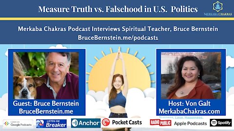 Measure Truth vs. Falsehood in U.S. Politics with Bruce Bernstein: Merkaba Chakras Podcast #12