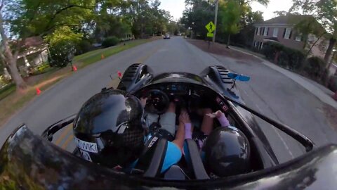 Joy Ride in a Street Legal Radical SR3 Racecar on the Roads of North Atlanta with my Daughter!