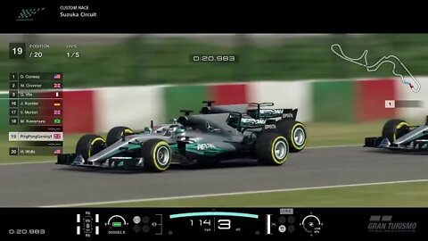 Mercedes AMG F1 W08 EQ Power+ 2017 | View 2 | Suzuka Original Circuit - Gran Turismo Sport