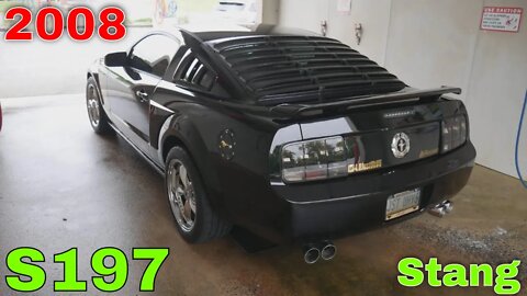 Black & Gold S197 Ford Mustang Polishing Exhaust Tips And More