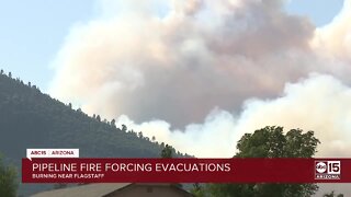 Pipeline Fire burning north of Flagstaff, evacuations ordered