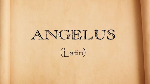 Angelus em Latim