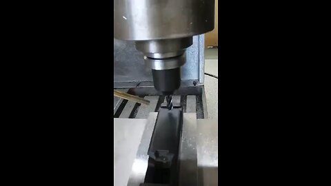 Optic cutting a slide with our CNC