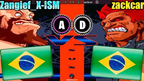 Street Fighter Alpha 3 (Zangief_X-ISM Vs. zackcar) [Brazil Vs. Brazil]