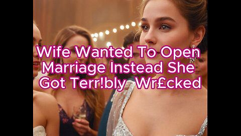 Wife Wanted To Open Marriage Instead She Got Terr!bly Wr£cked #divorce #moveon