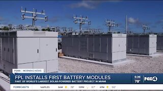 FPL's progress on world's largest solar-powered battery