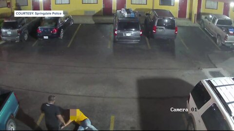 Police searching for man caught on cam kicking another unconscious
