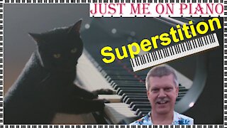 Funky rock song - Superstition (Stevie Wonder) covered by Just Me on Piano / Vocal